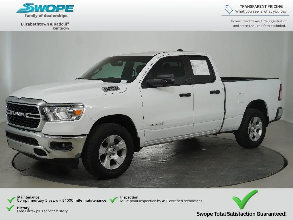 Used 2023 Bright White Clearcoat Ram Big Horn image 7