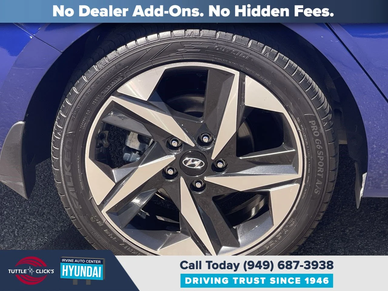 Used 2022 Intense Blue HYUNDAI SEL image 20