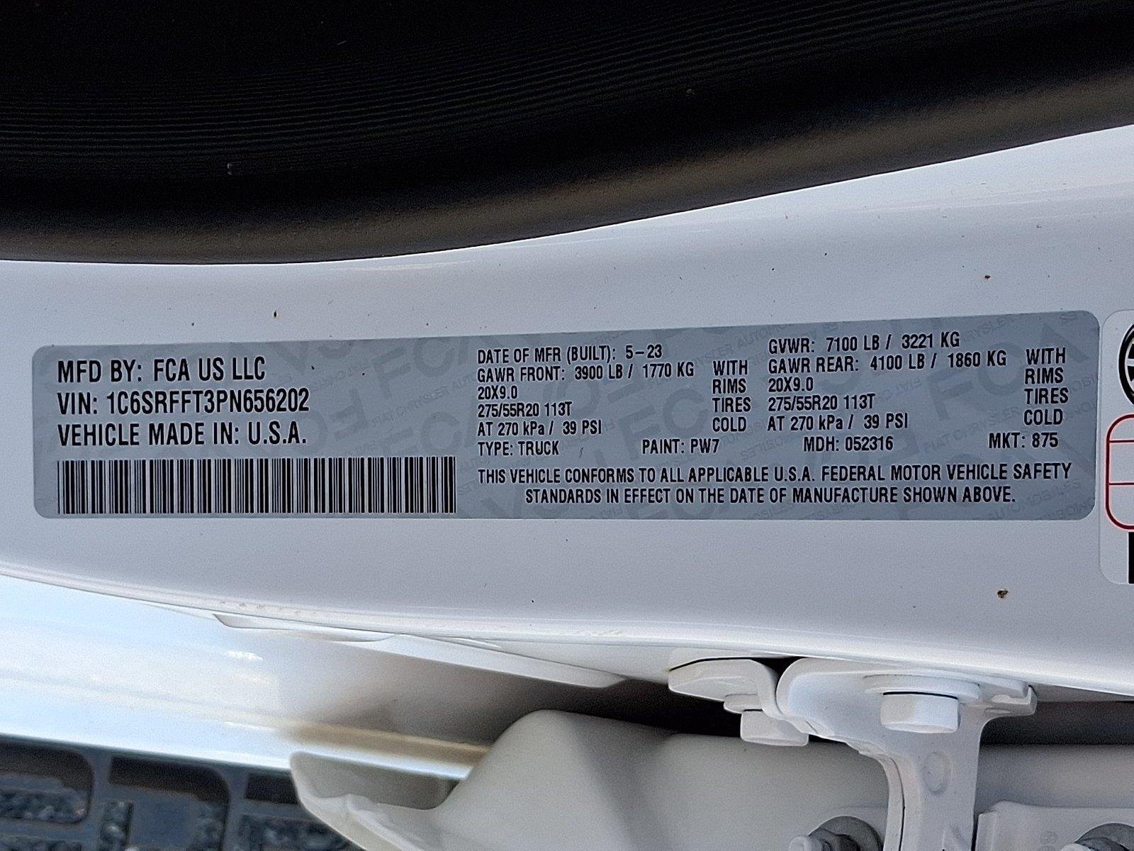Used 2023 Bright White Clearcoat Ram Big Horn image 26