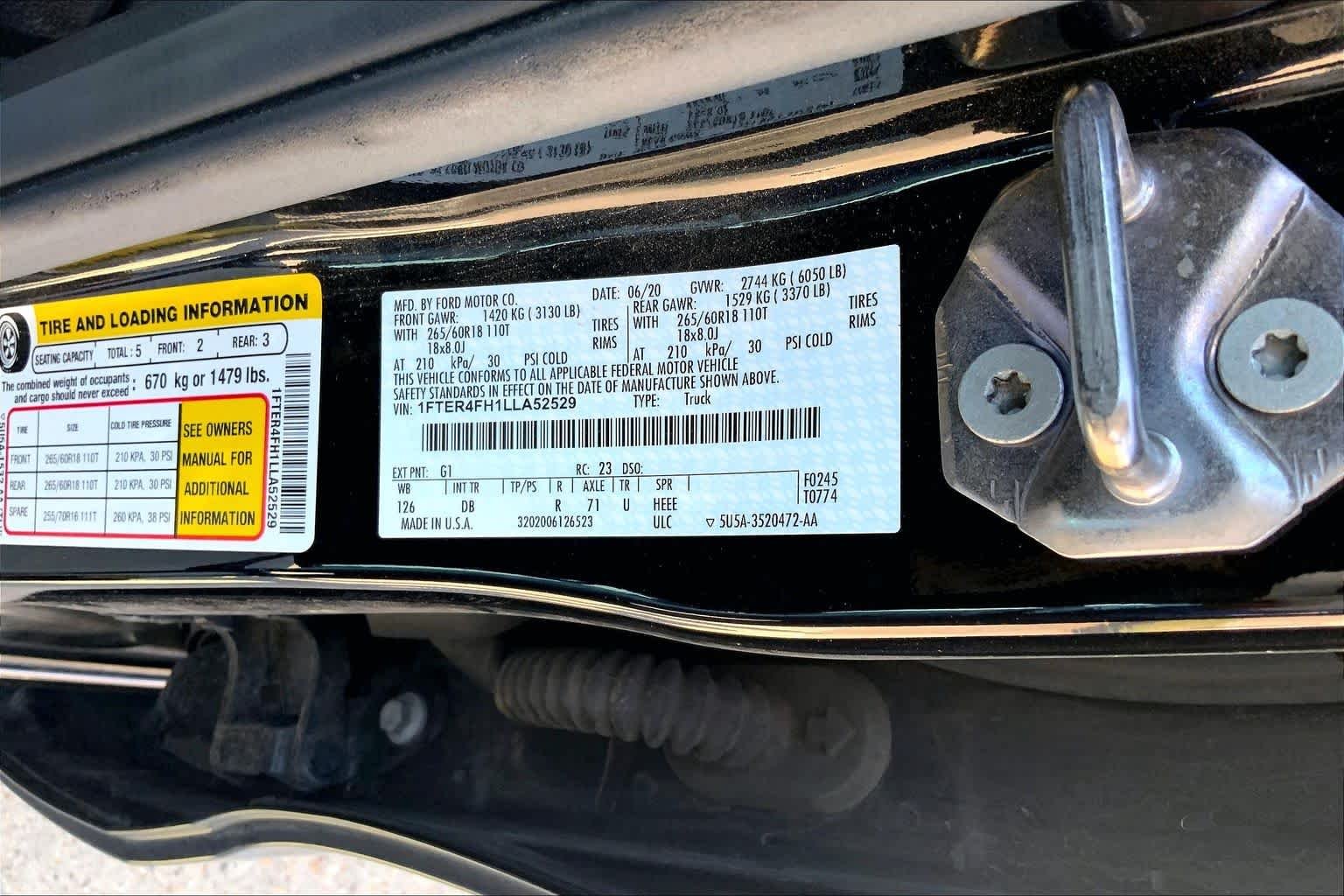 Certified Used 2020 Shadow Black Ford LARIAT image 34