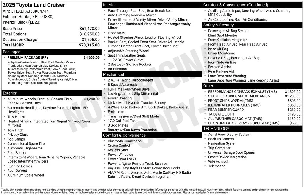 Used 2025 Blue Toyota Base image 7