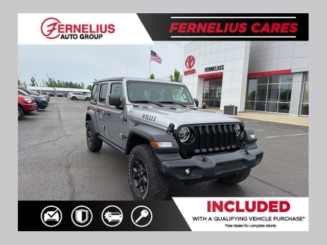 Used 2020 Silver Jeep Unlimited Willys image 1