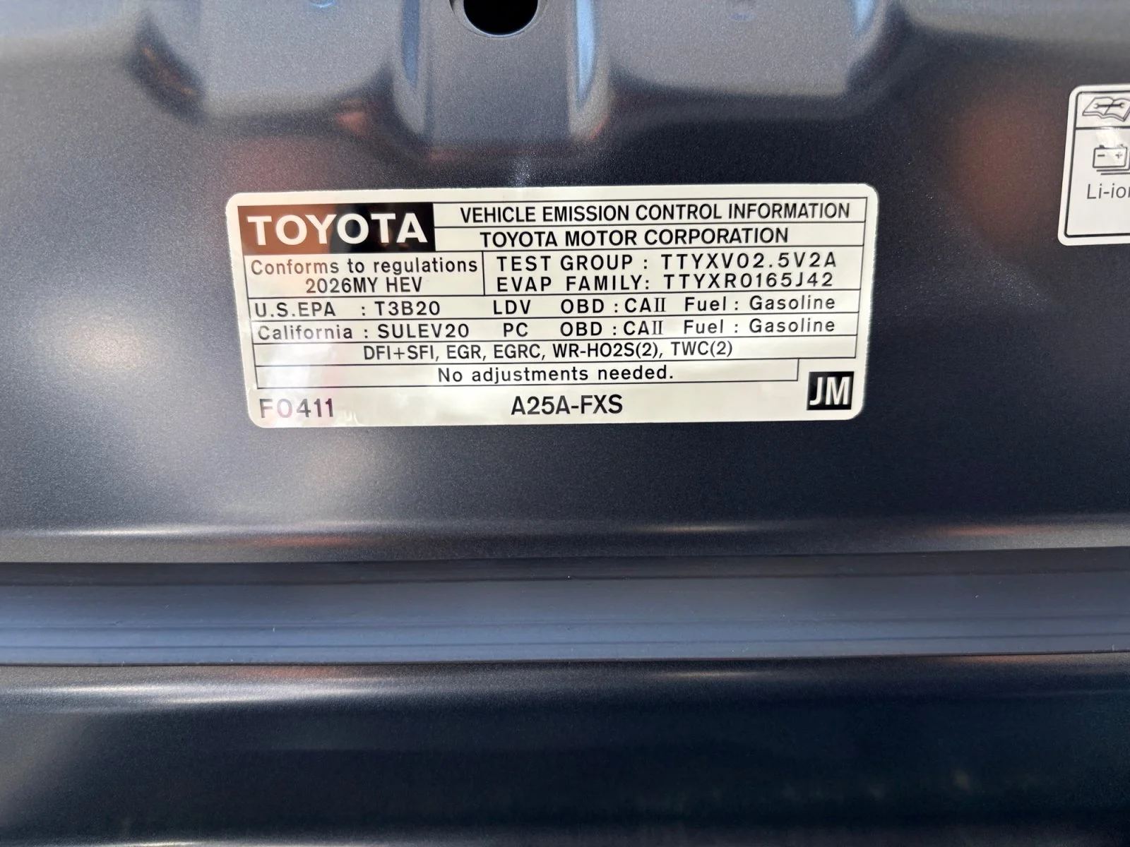 New 2026 Dark Cosmos <sup>1</sup> Toyota  XLE image 10