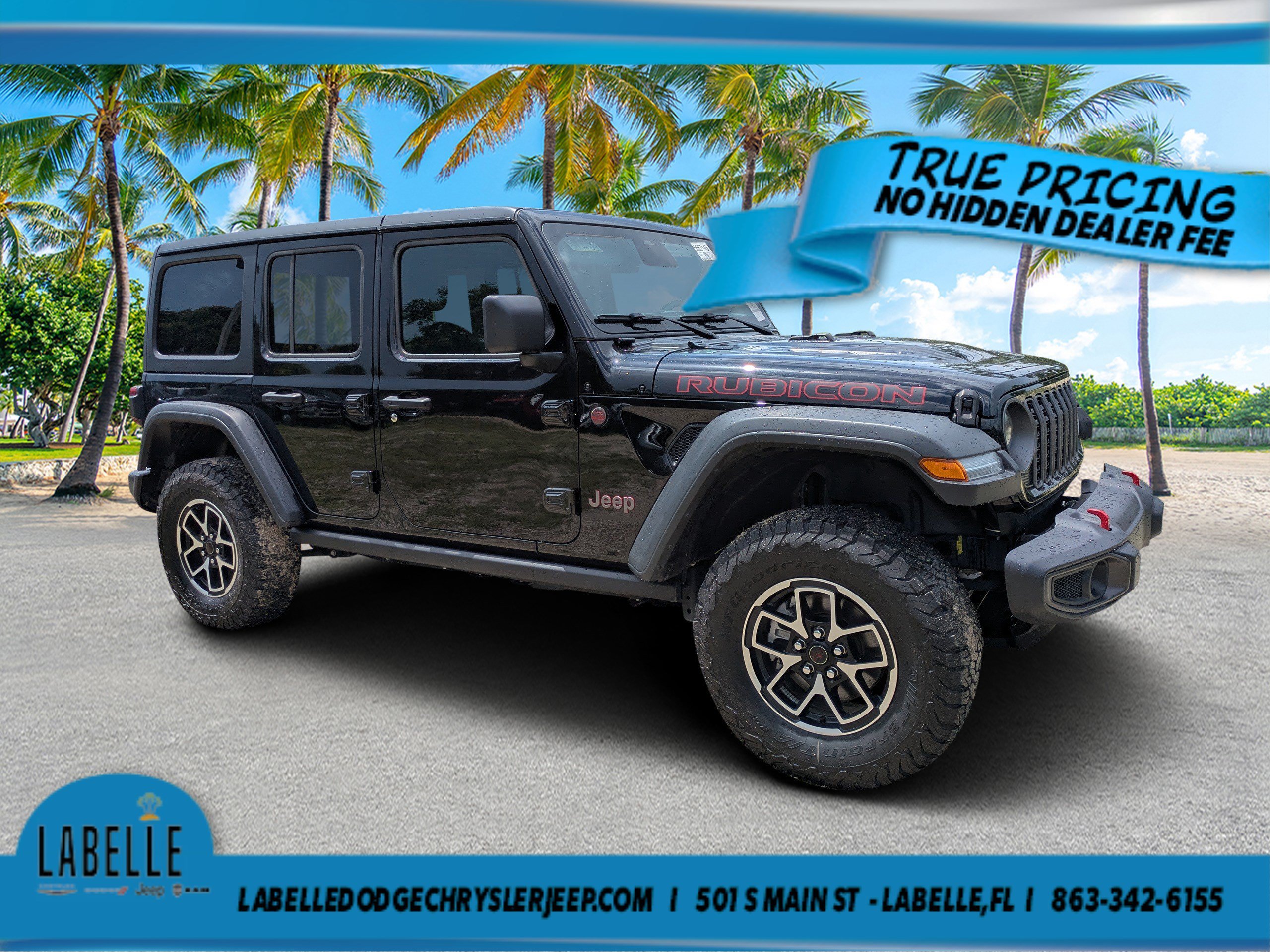Used 2026 Black Clearcoat Jeep Rubicon image 1