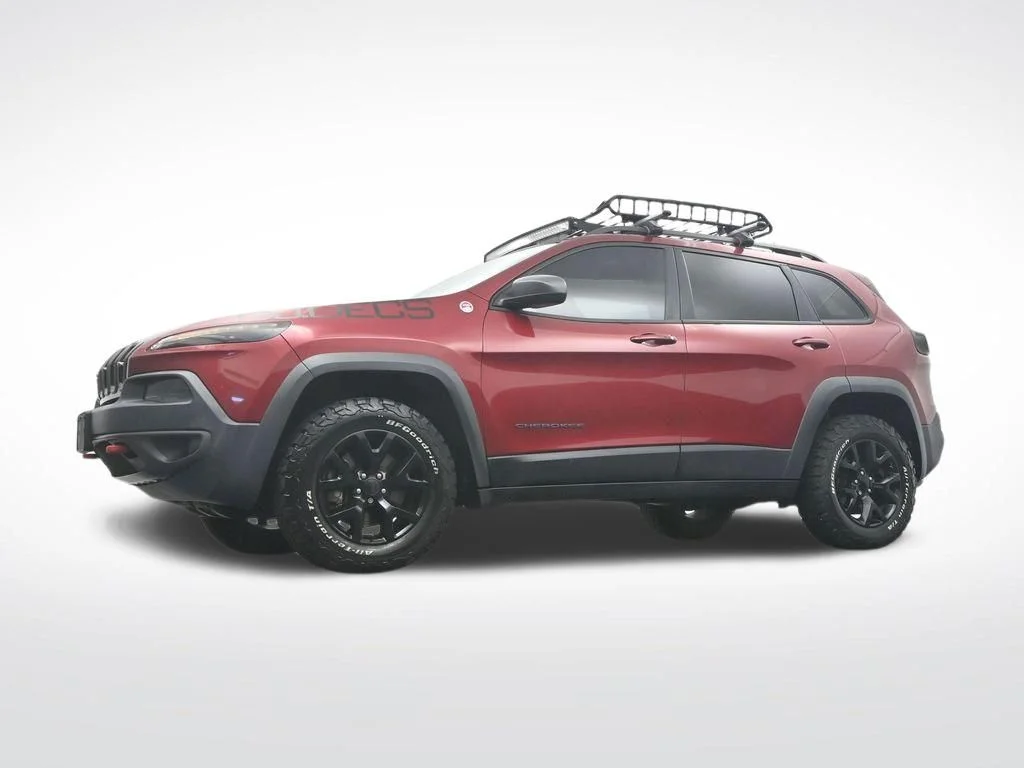 Used 2016 Deep Cherry Red Crystal Pearlcoat Jeep Trailhawk image 32