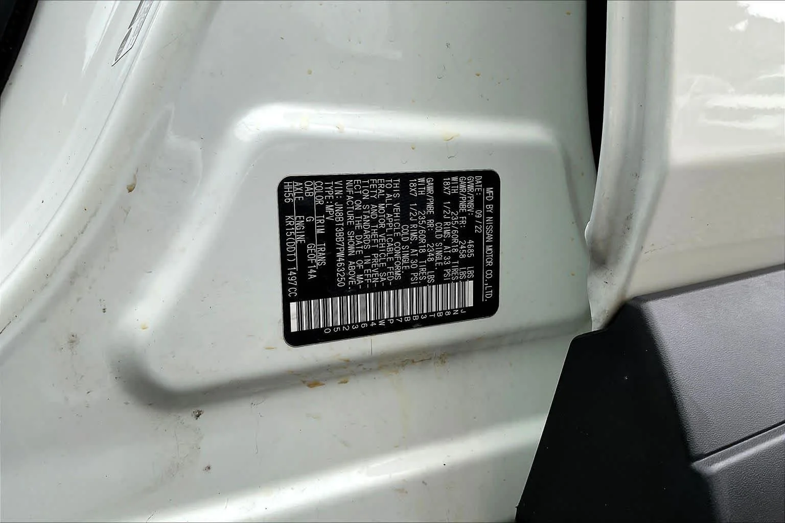 Used 2023 Pearl White Tricoat Nissan SV image 33