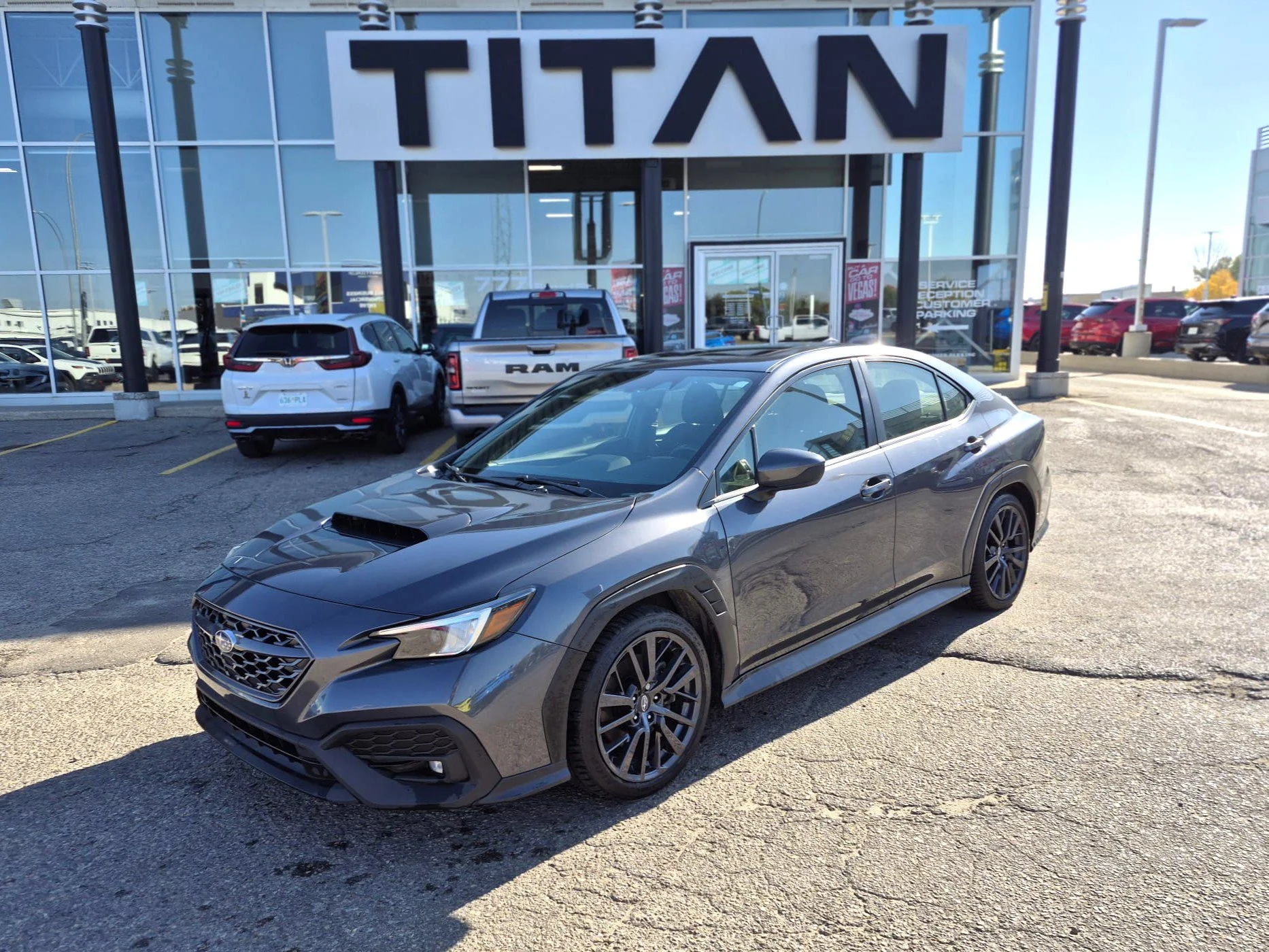 Certified Used 2024 Magnetite Grey Metallic Subaru Sport AWD*271HP!! | 6spd Manual | Magnetite Grey | Htd Seats | Sunroof | CarPlay | Adaptive Cruise image 2