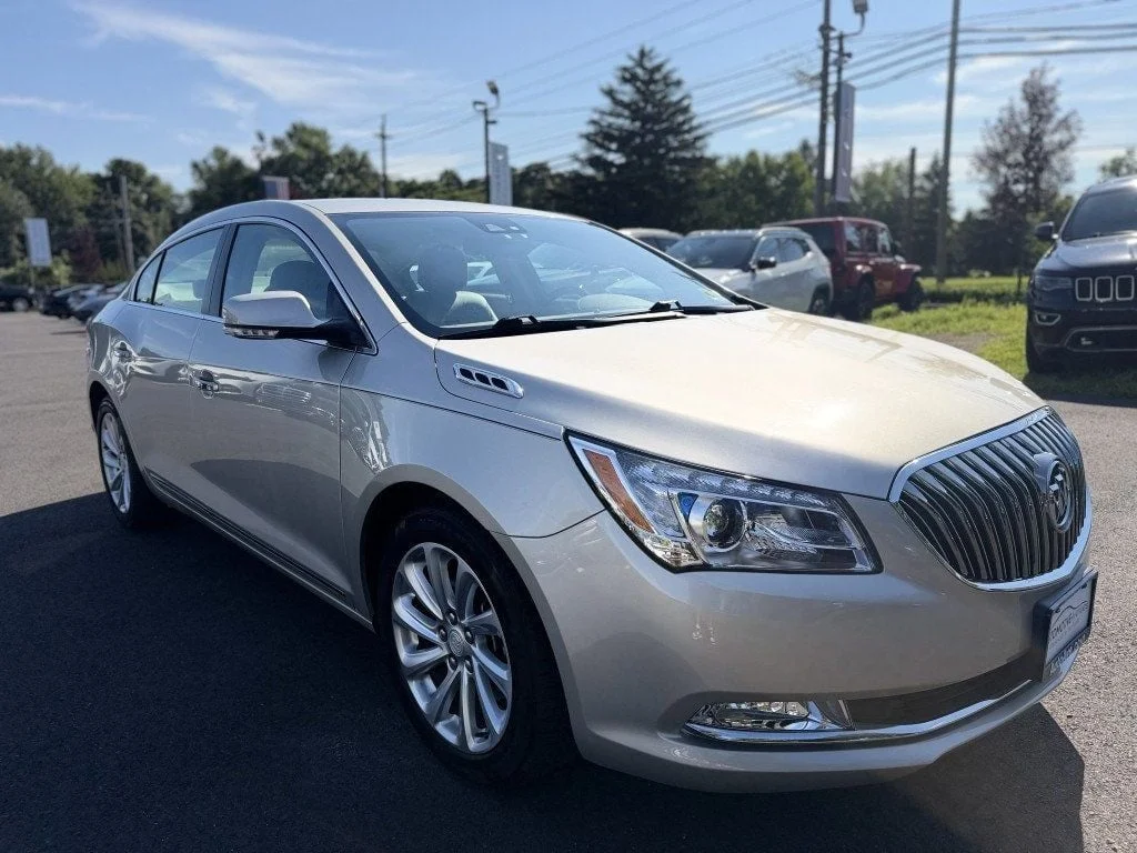 Used 2014 Champagne Silver Metallic Buick 4dr Sedan Leather FWD w/ Driver Confidence Pkg & 18
