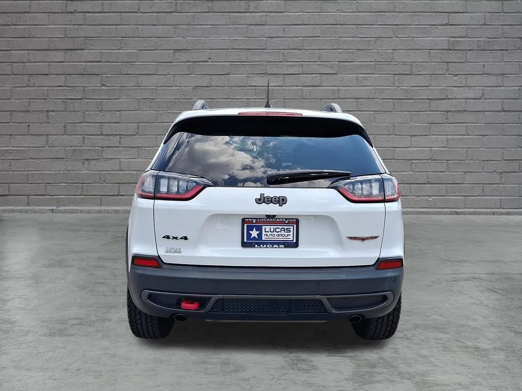 Used 2020 Bright White Clearcoat Jeep Trailhawk image 10