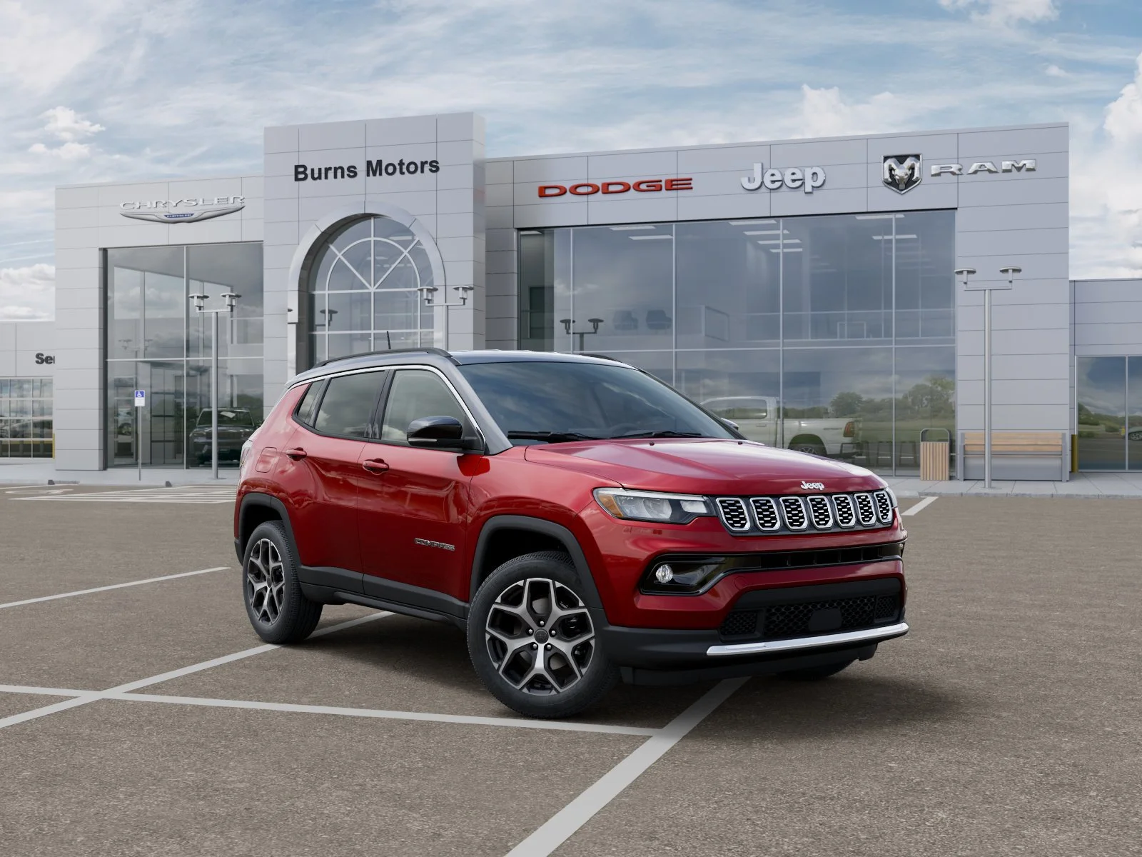 New 2026 Red Hot Pearl-Coat Exterior Paint Jeep Limited image 5