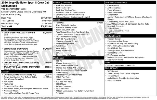 2026 Jeep Gladiator Sport S - Photo 7