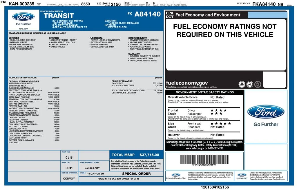 Used 2015 Black Ford Base image 17