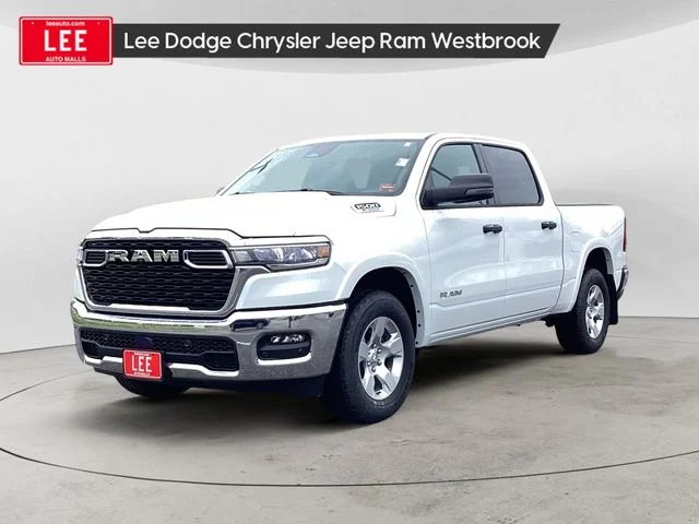 New 2026 Bright White Clearcoat Ram BIG HORN CREW CAB 4X4 5