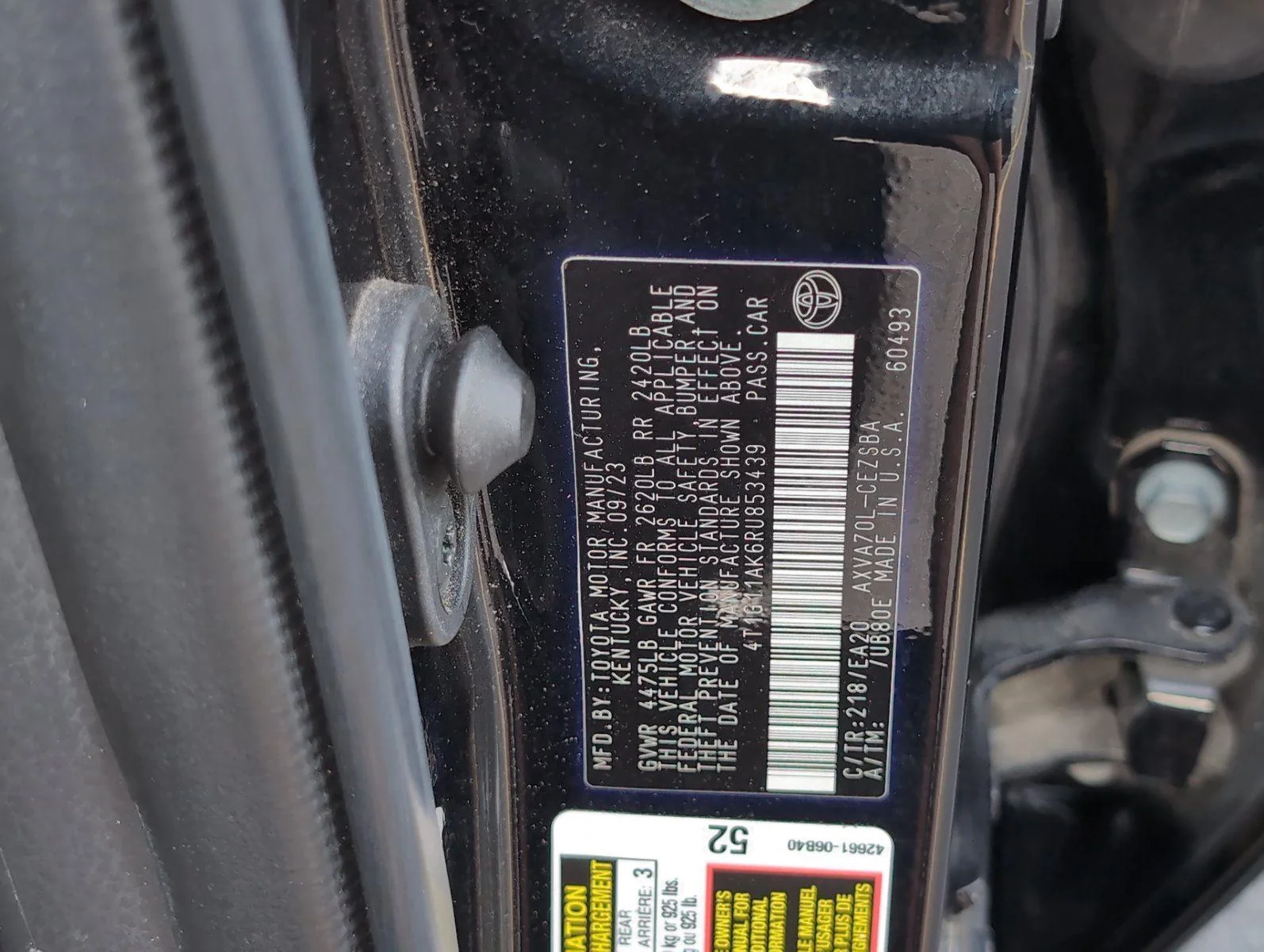 Used 2024 Midnight Black Metallic Toyota SE image 13