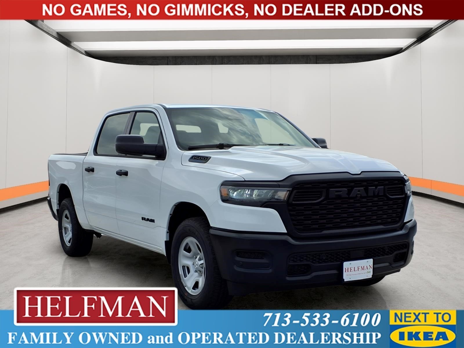 New 2026 Bright White Clear-Coat Exterior Paint RAM Tradesman image 1