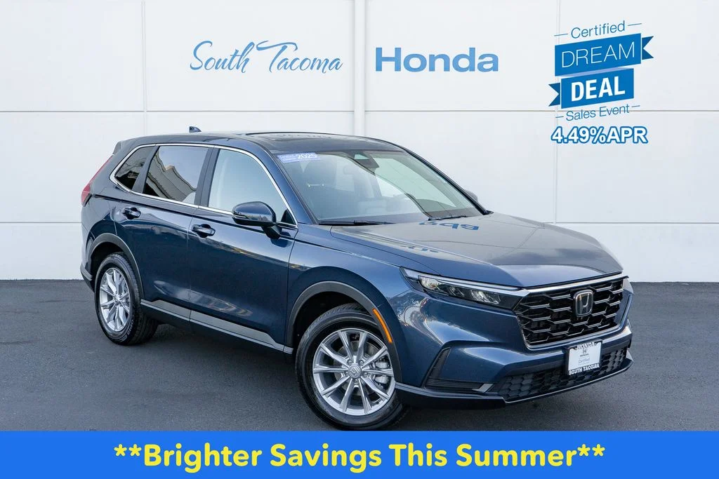 Certified Used 2025 Canyon River Blue Metallic Honda EX image 1