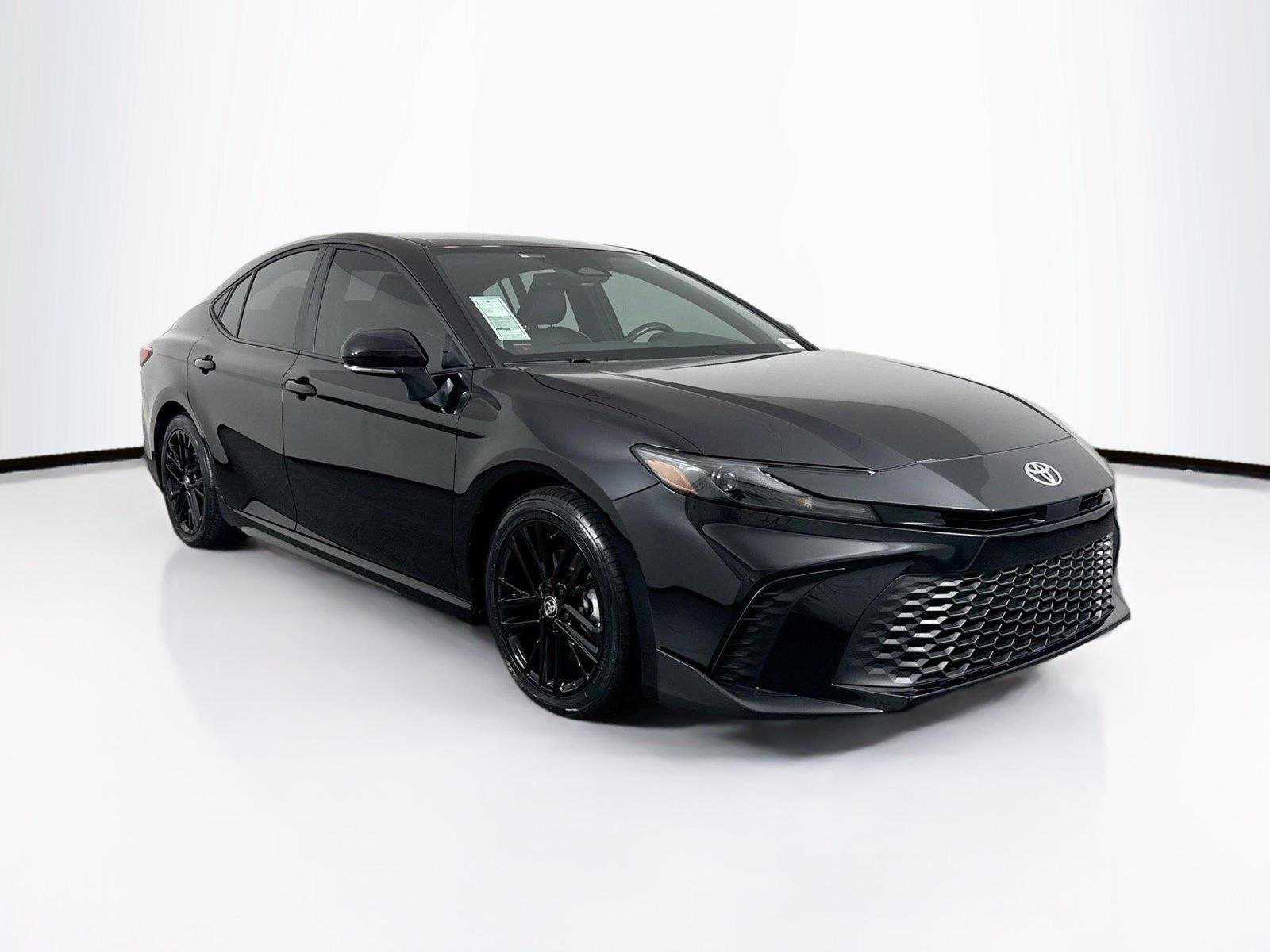 Certified Used 2025 Midnight Black Metallic Toyota SE image 9