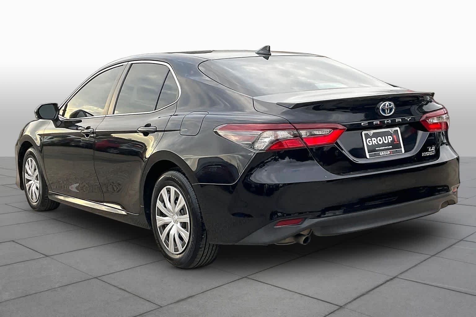 Used 2022 Midnight Black Metallic Toyota Hybrid LE image 12
