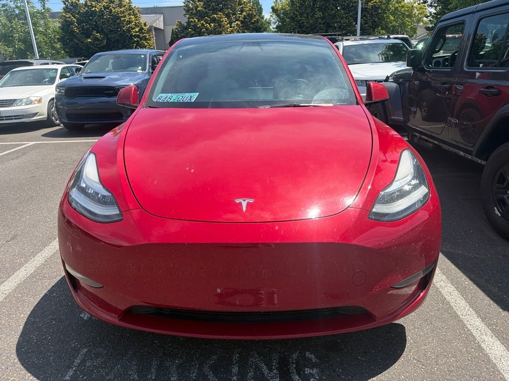 Used 2022 Red Multi-Coat Tesla Long Range image 2
