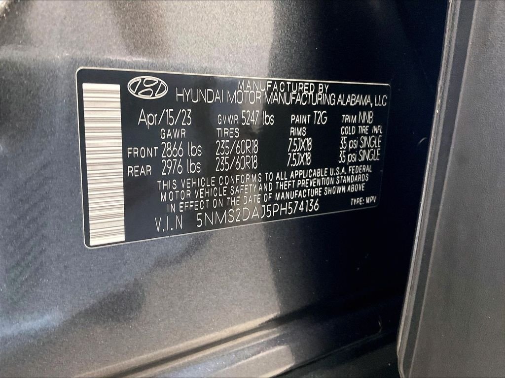 Used 2023 Portofino Gray Hyundai SEL image 36
