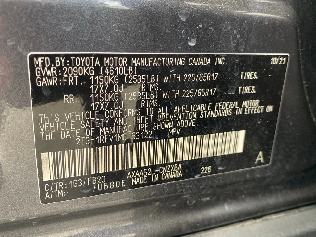 Used 2021 Gray Toyota LE image 20