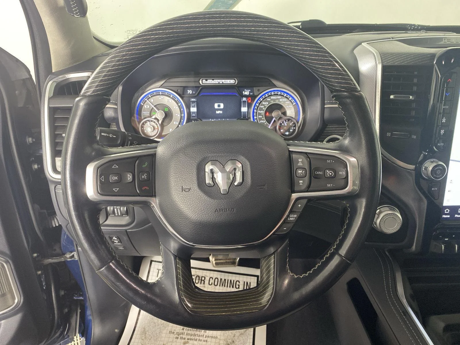Used 2022 Patriot Blue Pearlcoat Ram Limited image 21