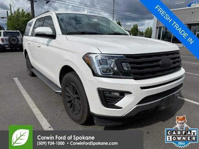Used 2018 White Platinum Clearcoat Metallic Ford XLT image 1
