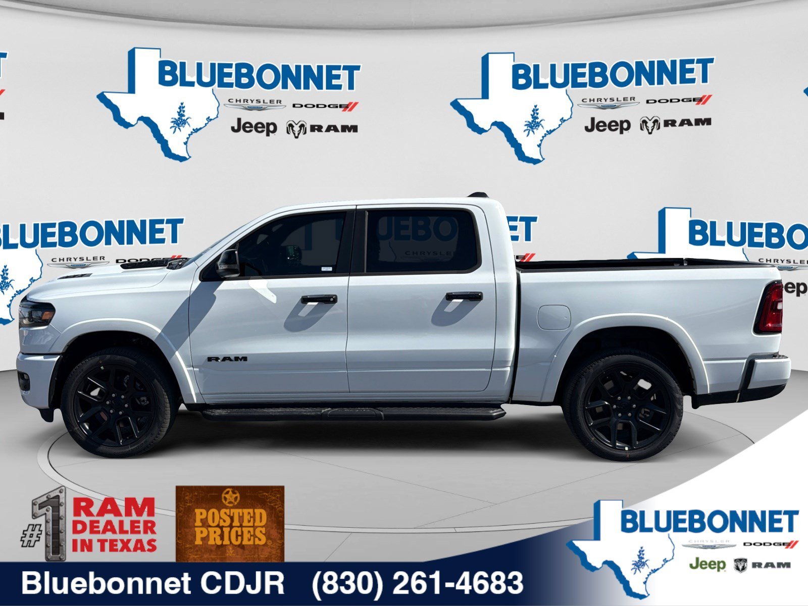 New 2026 Bright White Clear-Coat Exterior Paint RAM Laramie image 8