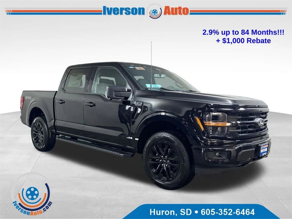 New 2026 Agate Black Metallic Ford XLT image 1