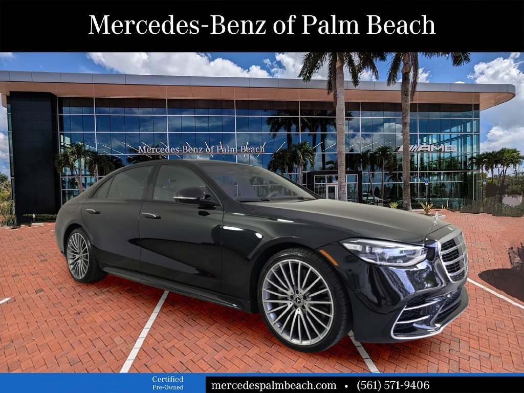 Certified Used 2022 Black Mercedes-Benz S 580 image 1