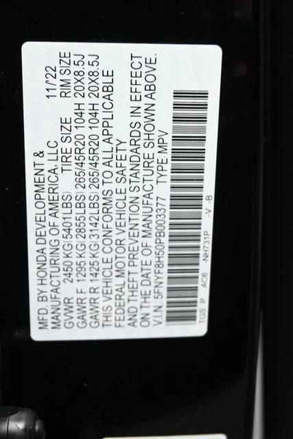 Certified Used 2023 Black Honda EX-L image 37