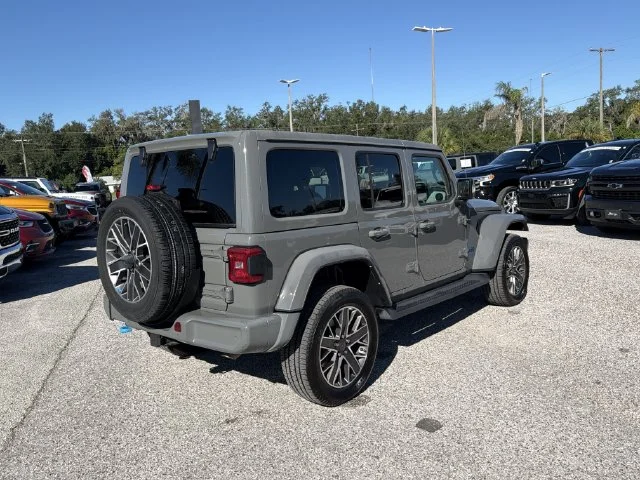 Used 2022 Gray Jeep Unlimited Sahara 4xe image 4