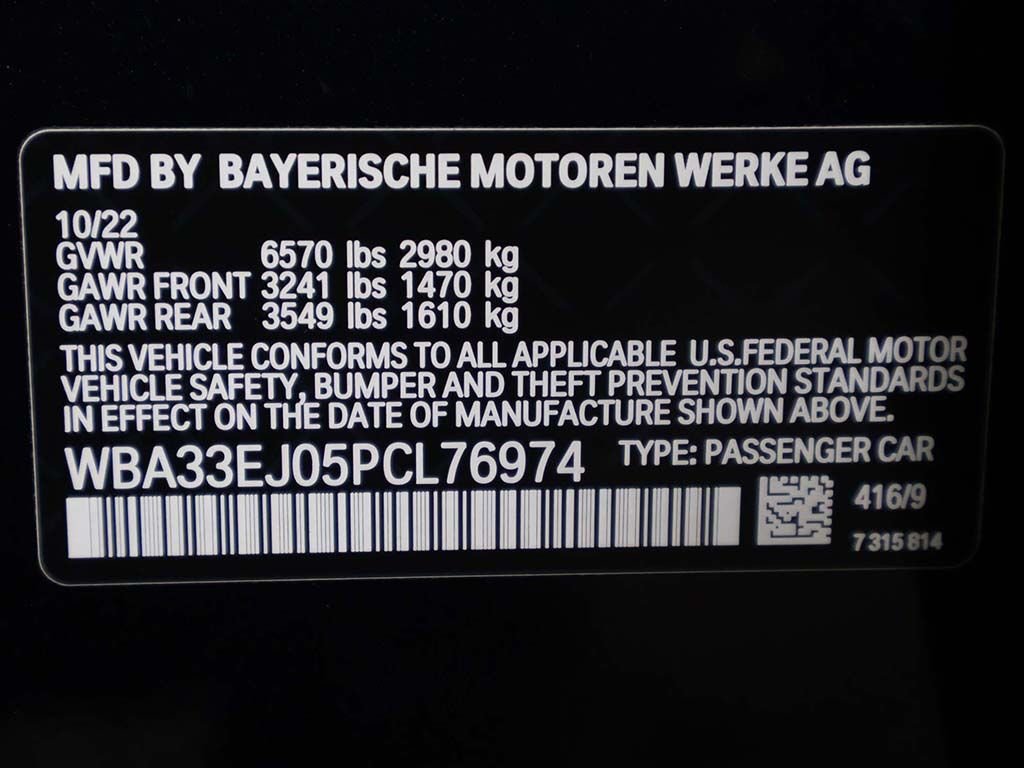 Used 2023 Black BMW 760i xDrive image 53