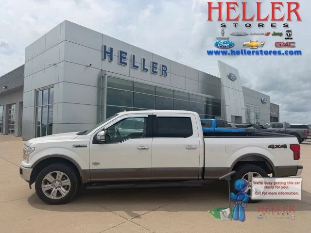 Used 2018 White Platinum Metallic Tri-Coat Ford King Ranch image 1