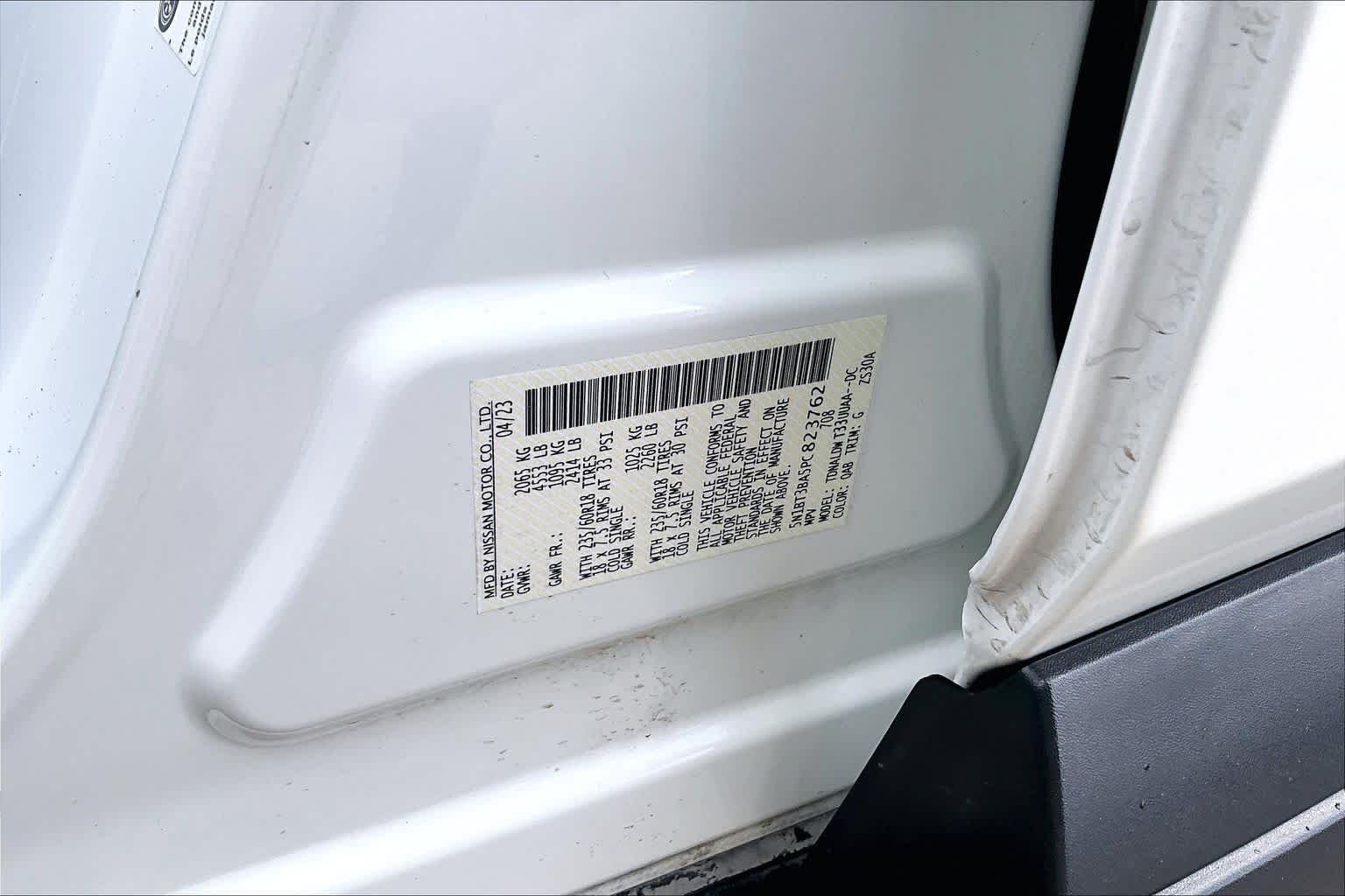 Used 2023 Pearl White Tricoat Nissan SV image 33
