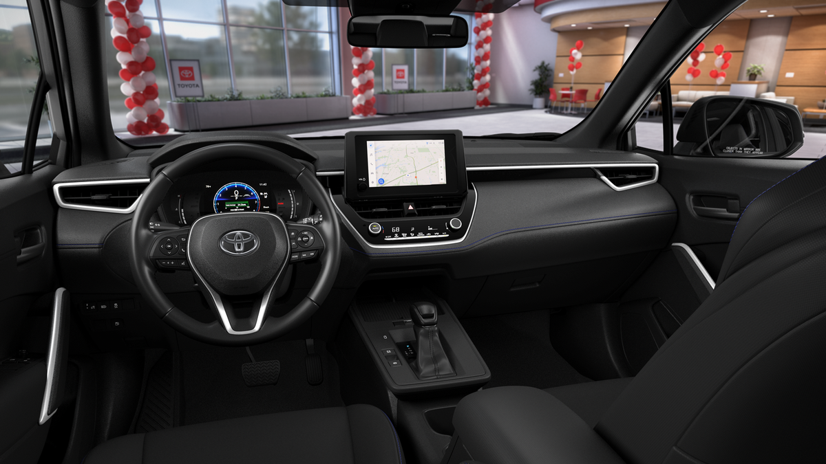 New 2026 Wind Chill Pearl with Jet Black roof Toyota Hybrid SE image 19