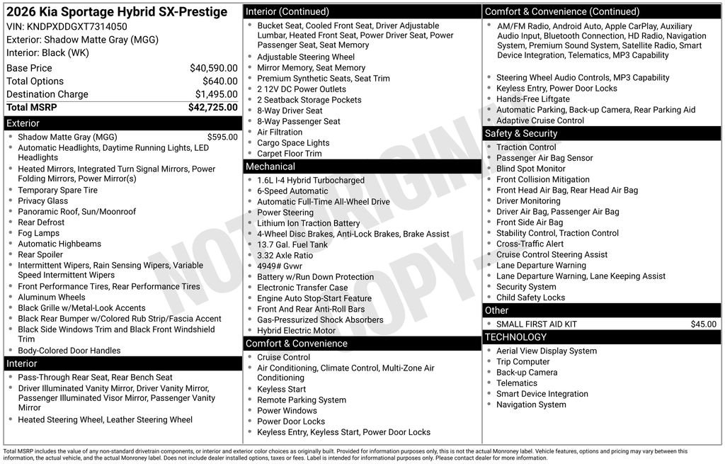 2026 Kia Sportage SX Prestige Hybrid - Photo 33