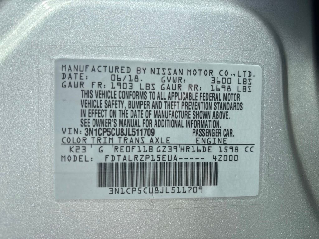 Used 2018 Silver Nissan S image 12