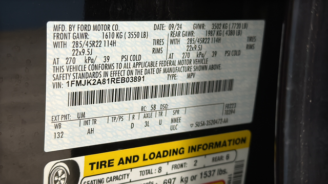 Used 2024 Agate Black Metallic Ford Limited image 30