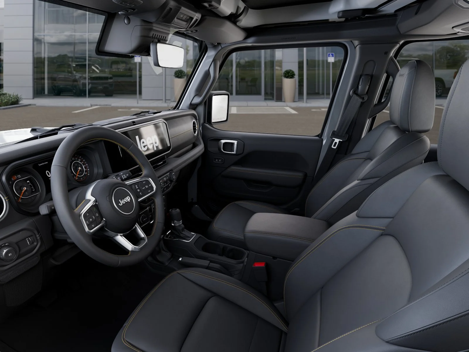 New 2026 Bright White Clear-Coat Exterior Paint Jeep Sahara image 47