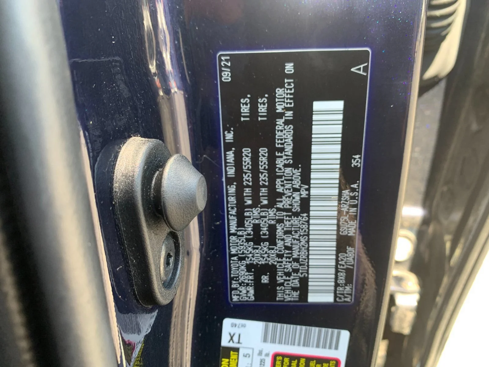 Used 2021 Blue Toyota XSE image 32