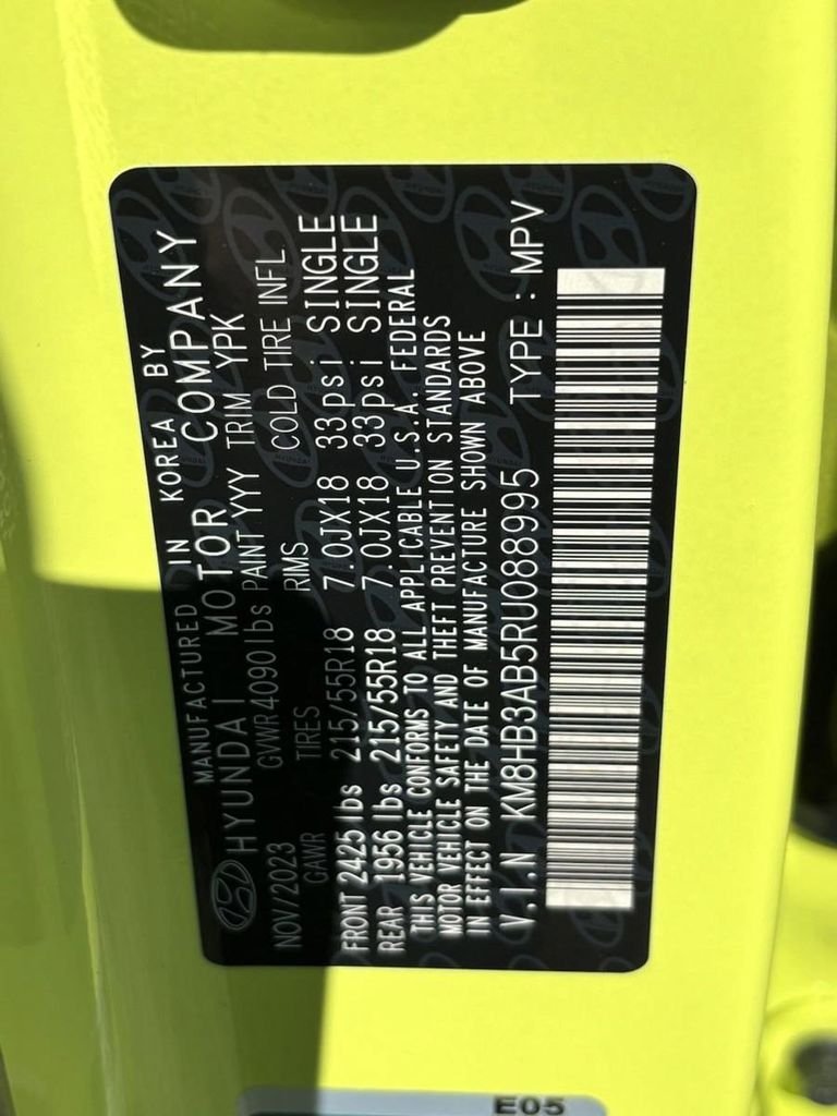 New 2024 Yellow Hyundai SEL FWD image 55
