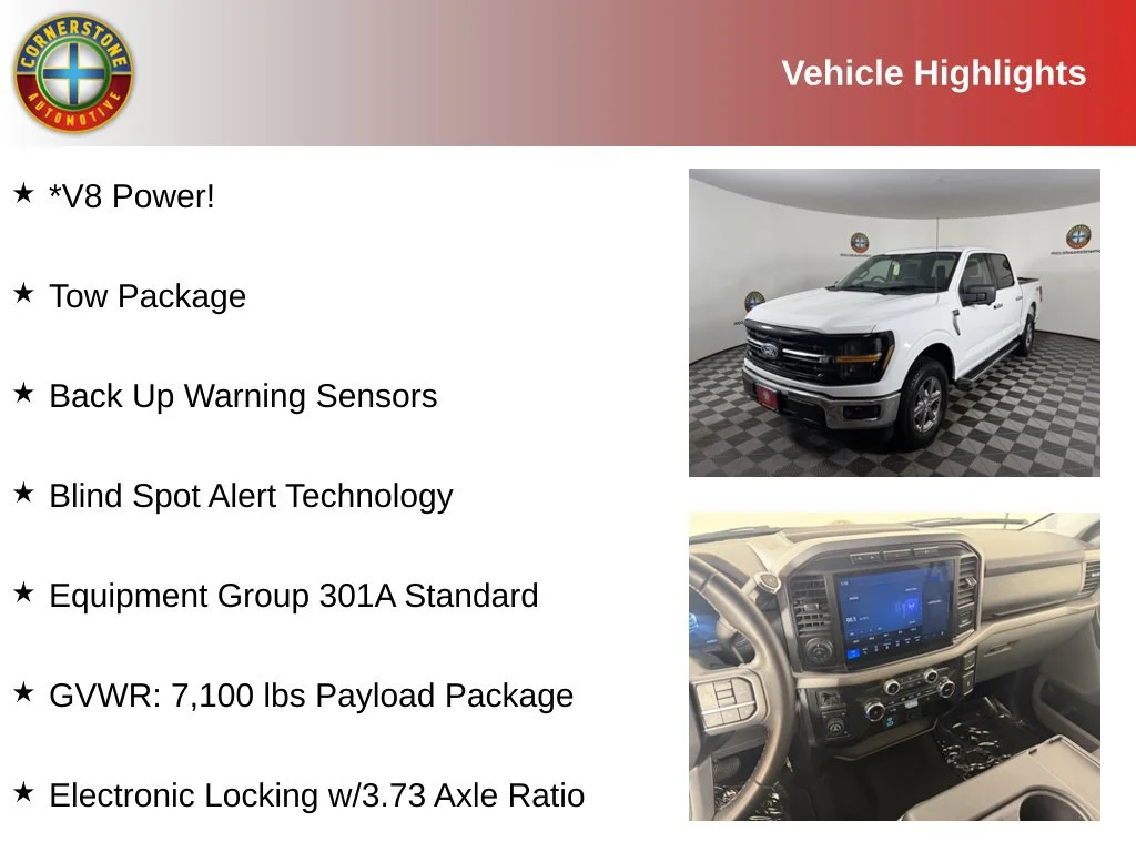 Used 2024 Ford F-150 XLT with VIN 1FTFW3L53RKE01545 for sale in Elk River, Minnesota