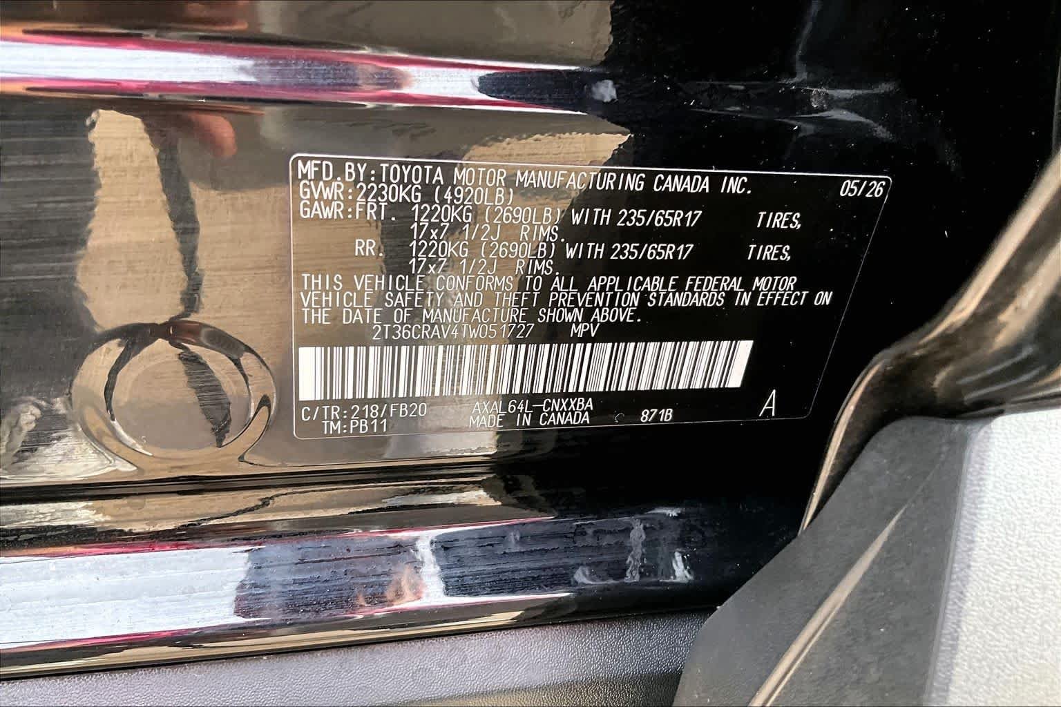 Used 2026 Midnight Black Metallic Toyota LE image 34