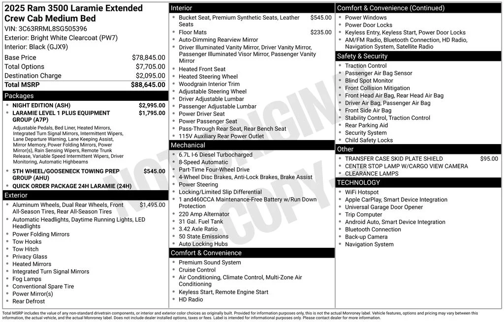 Used 2025 White Ram Laramie image 5