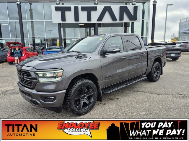 2022 Ram 1500 Sport 4x4*5.7L HEMI | Htd Seats | Htd Wheel | Nav | Alpine Audio | Park Assist | Tow Pkg | CarPlay