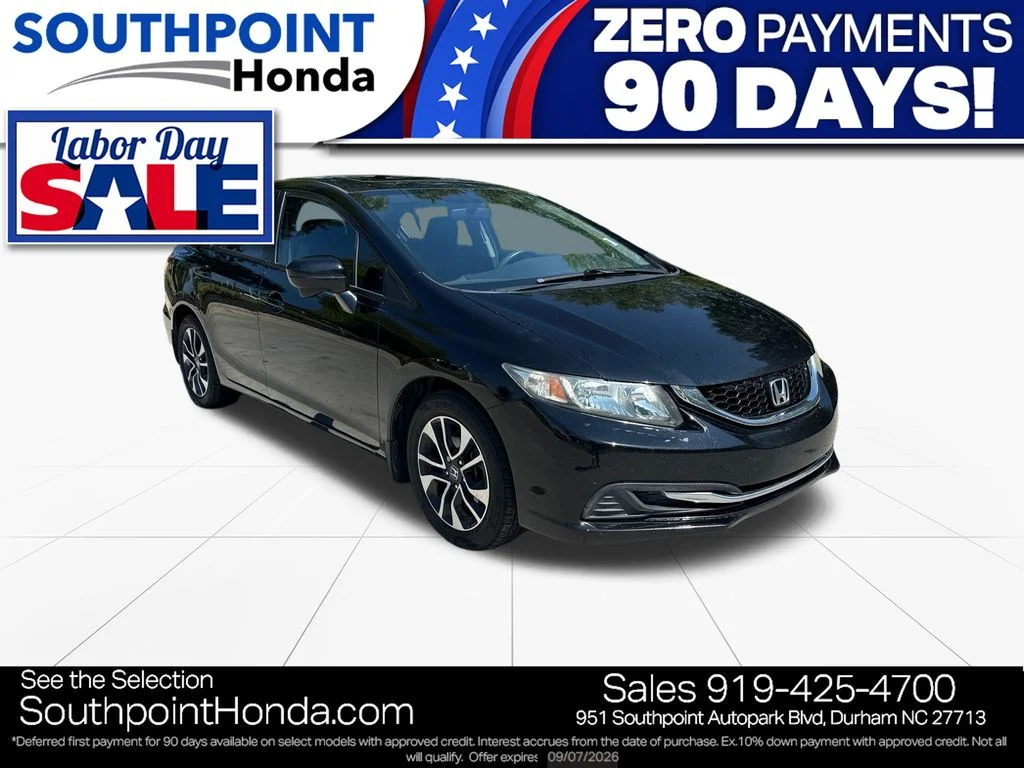 Used 2014 Crystal Black Pearl Honda EX image 1