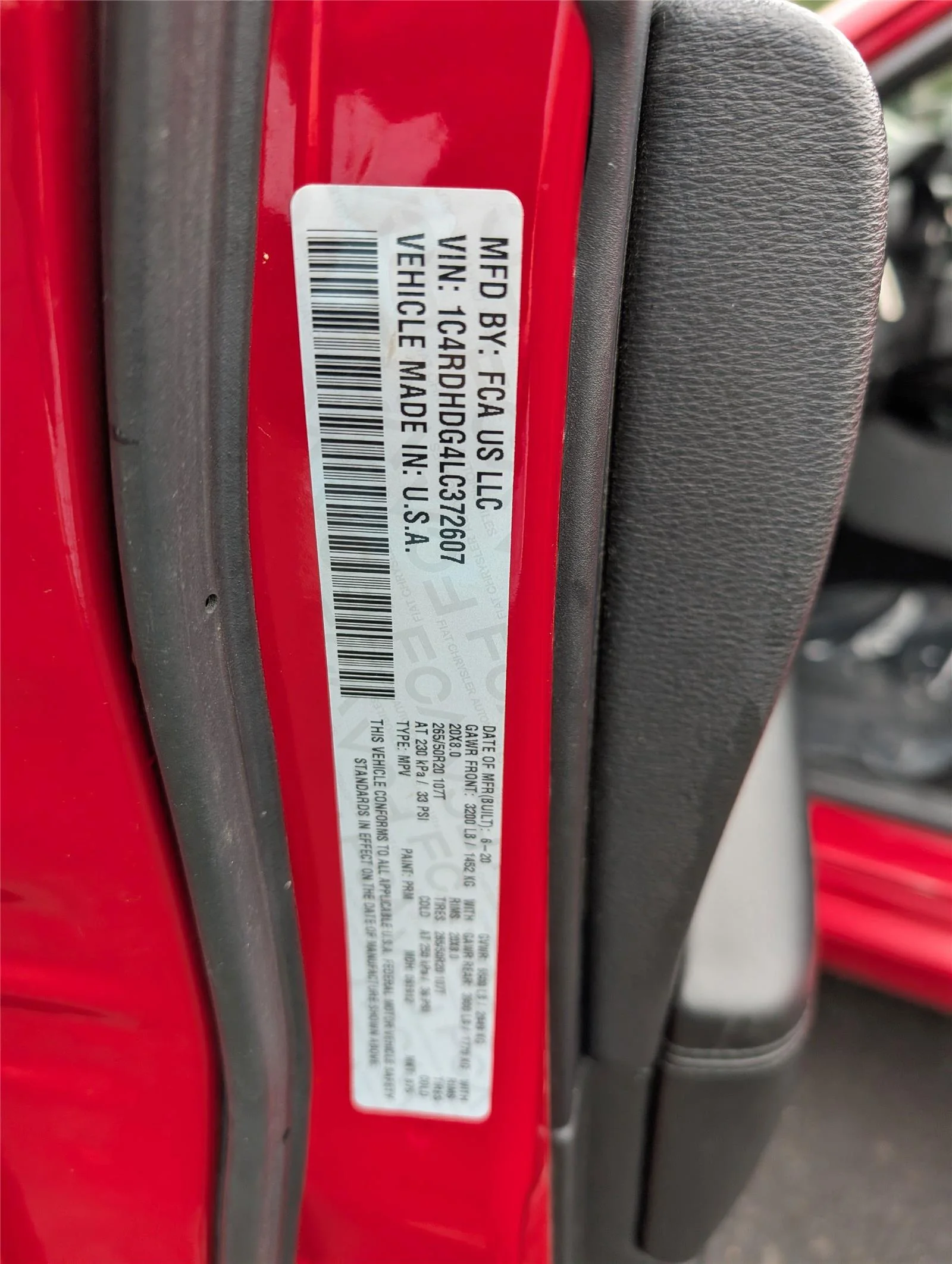 Used 2020 Redline 2 Coat Pearl Dodge GT image 9