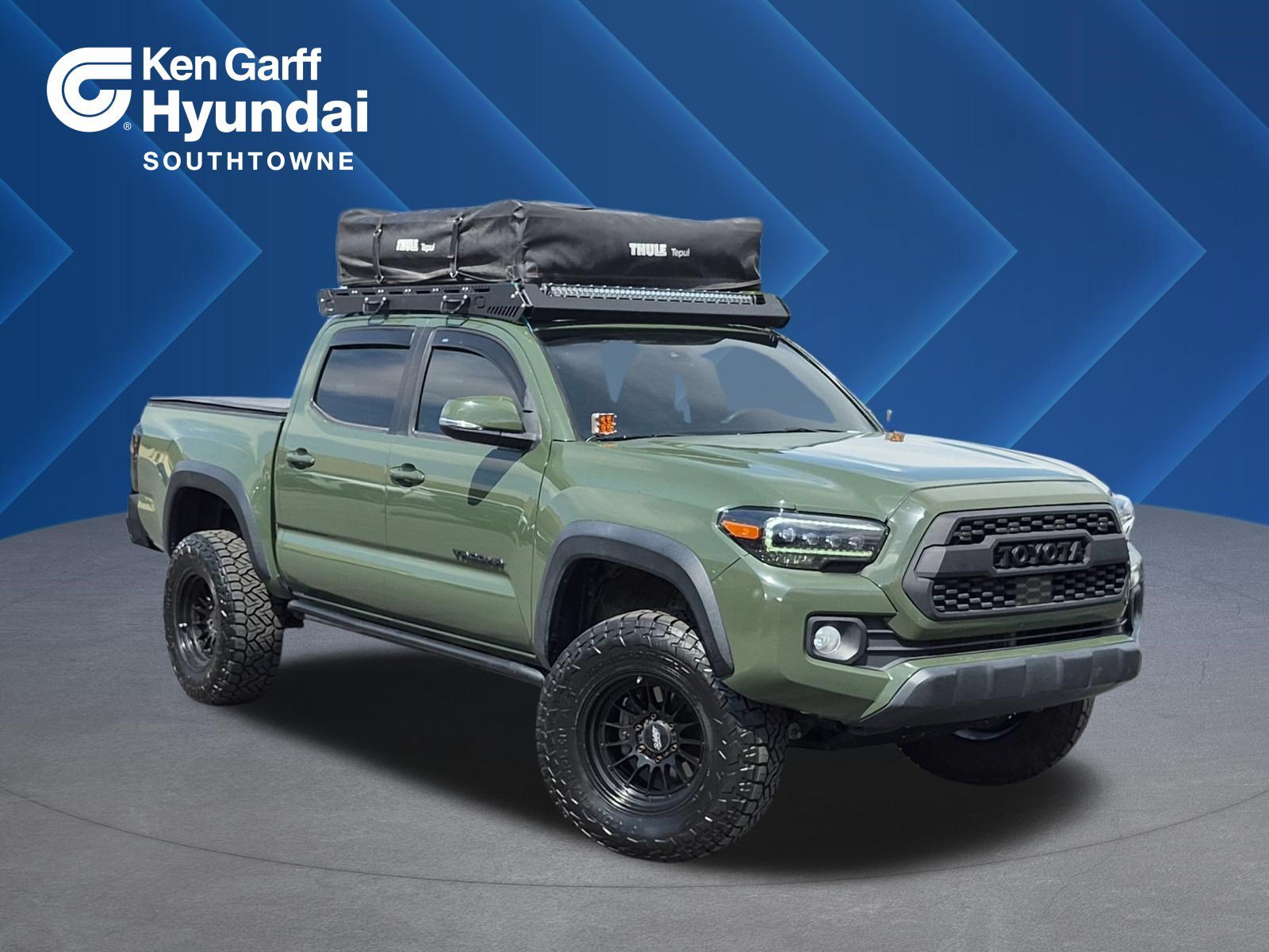 Used 2021 Army Green Toyota TRD Off Road image 1