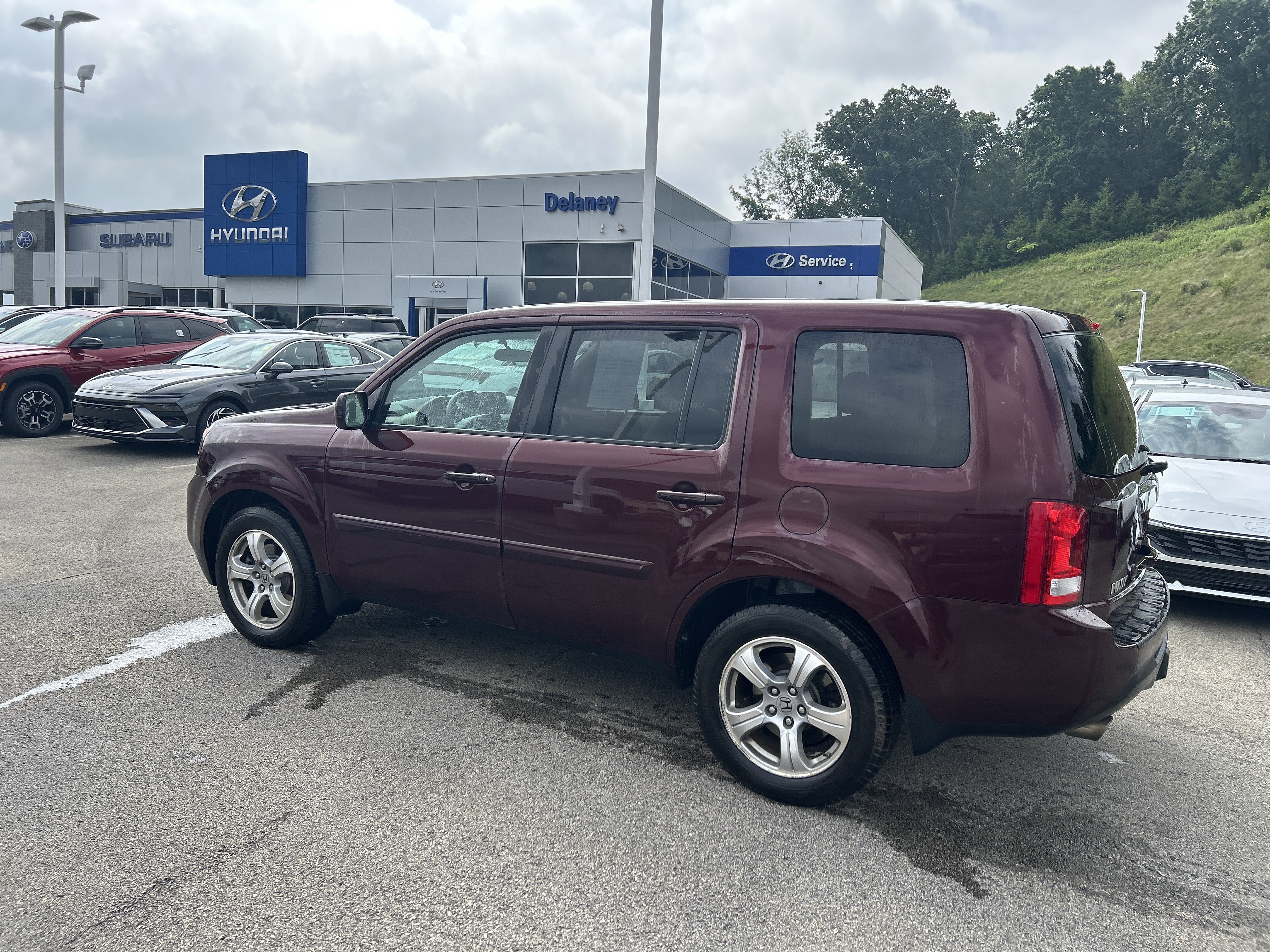 Used 2014 Dark Cherry Pearl Honda EX image 7